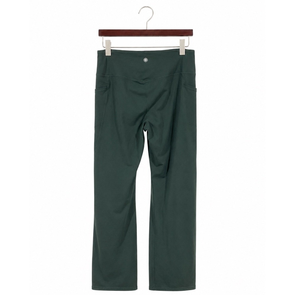 GAIAM Flare Yoga Pants Women Extra Large Green High Rise Pockets Athleisure - Picture 3 of 14